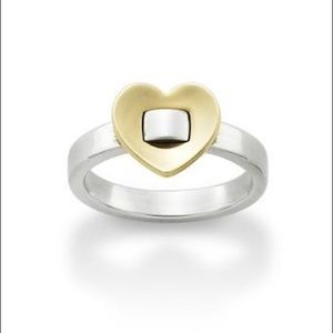 James Avery 14k Gold & Sterling Silver Heart Ring